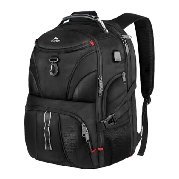 Mochila Escolar e Universitária 17 Polegadas Preta – Espaçosa, Resistente e Ideal para Notebook e Viagens. Design Moderno e Confortável para o Dia a Dia