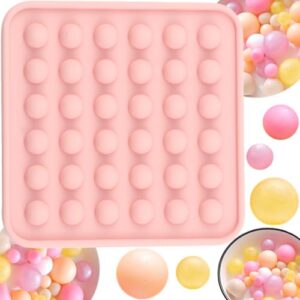 Moldes em forma de mini esfera com 36 cavidades, molde de chocolate de silicone pérola para doces de chocolate