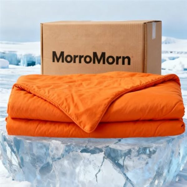 MorroMorn IceyRest Edredom refrescante tamanho Queen - Edredom de verão cobertores frios para dormir quente suores noturnos - Roupa de cama para todas as estações para manter fresco, leve, respirável