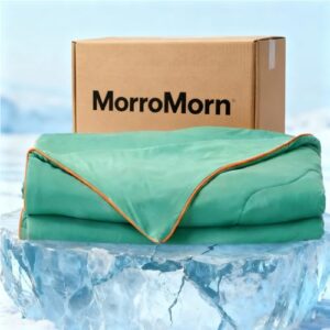 MorroMorn IceyRest Edredom refrescante tamanho solteiro - edredom de verão cobertores frios para dormir quente suores noturnos - roupa de cama para todas as estações para manter fresco, leve
