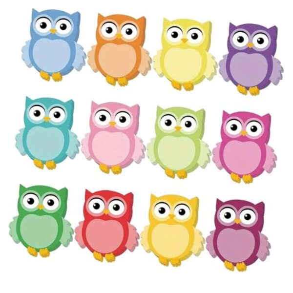 MotiveTech de Notas Autoadesivas com 12 Unidades em Formato de, 30 Folhas por, Blocos de Notas Fofos, Removíveis e Fáceis de Aplicar, Ideais