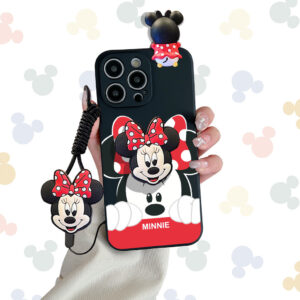 Motorola Edge 2023 40 40 Neo Moto G14 G54 5G G54 Power G64 5G G8 Lite G84 5G G 5G 2024 3D Cartoon Minnie Mickey Caixa De Telefone (Incluindo Suporte E Cordão Popup)