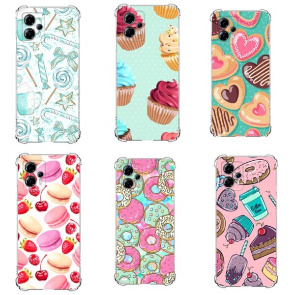 Motorola Moto G13, Moto G14, Moto G23 Capa Tpu Desenhos Variados Capinha Case Doce, Sorvete, Bala.