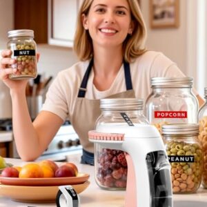 Máquina de fazer etiquetas em relevo vintage com 6 fitas, impressora portátil sem tinta para casa, escritório, bricolage e artesanato, branco e rosa