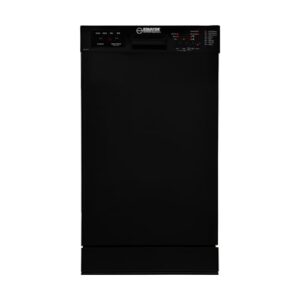 Máquina de lavar louça Equator 45.7 cm 10 lugares + rack de vinho 3,4 g Silencioso 51 dB 110V E-Star ADA em preto