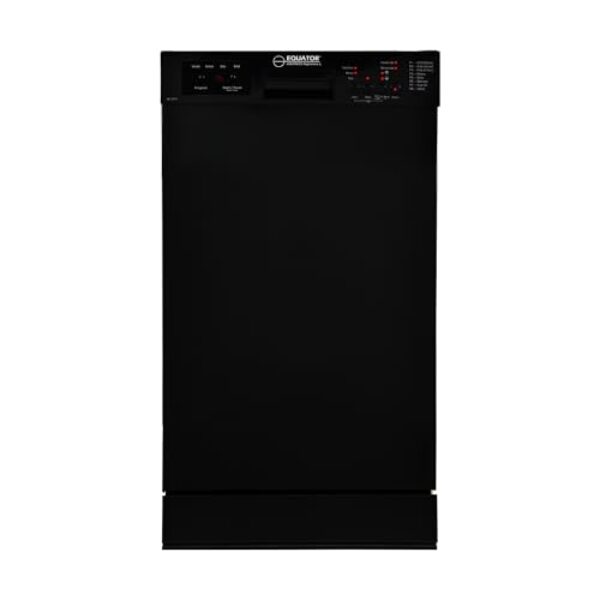 Máquina de lavar louça Equator 45.7 cm 10 lugares + rack de vinho 3,4 g Silencioso 51 dB 110V E-Star ADA em preto