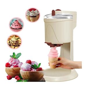 Máquina de Raspadinha Máquina de Sorvete Suave Semi-automática 1000ML Fazer Doméstico Fruta Sobremesa Iogurte Cone Faz Sorvete Cremoso