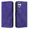 MRRSIWEI Capa carteira para Samsung Galaxy A06 com suporte para cartão, capa flip magnética à prova de choque de couro sintético PU com suporte para alça de pulso para Samsung Galaxy A06. Suporte roxo