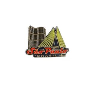 íMãS Decorativos De Borracha Para Geladeira - íMãS Seguros Para Fotos, Notas E DecoraçãO De Cozinha(Ponte Estaiada Preto)