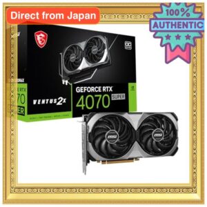 MSI Gaming RTX 4070 Super 12G Ventus 2X OC Placa de Vídeo NVIDIA RTX 4070, 192-bit, 12GB GDDR6X, HDMI/DP, Ada Lovelace