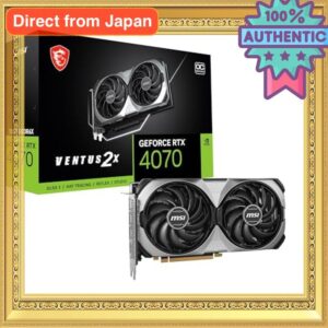 MSI GeForce RTX 4070 VENTUS 2X E 12G OC Placa de Vídeo Compacta com 2 Ventiladores
