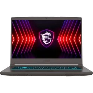 MSI GF63 Thin A15 B7VE-466US, Notebook Gamer, Preto, Tela LCD 15.6" Full HD 144Hz, AMD Ryzen 7, RTX 4050 6GB, 8GB RAM DDR5, SSD 512GB, Windows 11