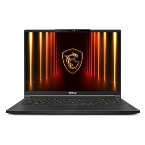 MSI Laptop para jogos Stealth A16 AI+ 40.6 cm 240Hz QHD+ OLED: AMD Ryzen AI 9 HX 370, NVIDIA Geforce RTX 5080, 32GB DDR5, SSD NVMe de 2TB, Wi-Fi 7, Win 11 Home: Core Black A3XWIG-076US