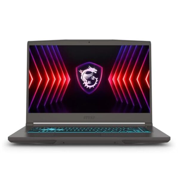 msi Notebook para jogos fino de 15,6 polegadas FHD 144 Hz, AMD Ryzen 5 7535HS, 16 GB de RAM, SSD de 512 GB, NVIDIA GeForce RTX 4050, webcam, teclado retroiluminado, cinza, Windows 11 Home