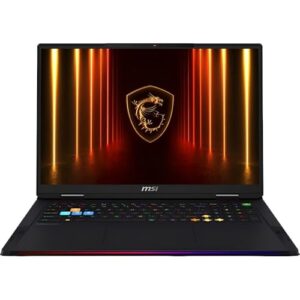 MSI Raider A2XWJG-452US, Notebook Gamer 18 Polegadas, Intel Core Ultra 9 285HX, RTX 5090 24GB, 64GB RAM DDR5, SSD 2TB, Windows 11, Tela QHD+ 240Hz, Preto