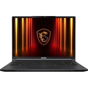 MSI Stealth A16 AI+, Notebook Gamer, Core Black, Tela OLED 16" QHD+ 240Hz, AMD Ryzen AI 9 365, RTX 5080 16GB, 32GB RAM, SSD 1TB, Windows 11