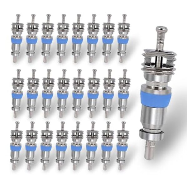 Núcleo de válvula para R410 R32 R22, alta pressão com vedação de teflon, peça de reposição HVAC ideal para sistemas de refrigeração e ar condicionado, 50 peças