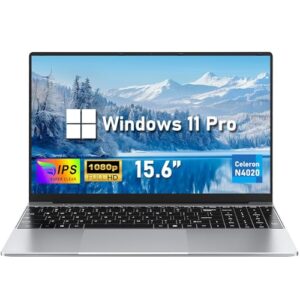 NIAKUN Laptop, Laptop Computer 2025, 15.6 Inch Lap Top, 8GB RAM 256GB SSD PC, N4020 Processor, 15.6" FHD 1920 * 1080 Display, WIFI5, BT5.0