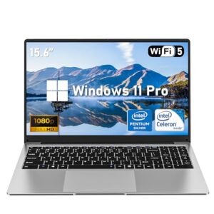NIAKUN Laptop, laptop Win 11 Pro 2025, 15,6 polegadas, 8 GB RAM 256 GB SSD PC, processador N4000, tela FHD 1920 x 1080 de 15,6 polegadas, WIFI5, BT5.0
