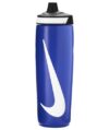 Nike Refuel Garrafa esportiva de 680 g sem BPA hermética (Game Royal/preto/branco)