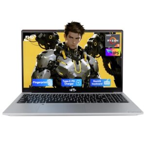 NIMO 15.6'' IPS FHD-Laptop, 16GB RAM 1TB SSD Ryzen 5(Beat i5-1135G7, 4 Cores Up to 3.7GHz) Student Computer with 65W Type-C, 2 Years Warranty, Fingerprint, Backlit Keyboard, BT5.2, Numpad