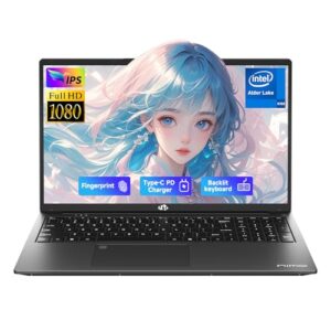 NIMO 17.3" IPS FHD-Student-Laptop- 8GB RAM 256GB SSD, Pentium 4 Cores N100(Beat i3-1115G4, Up to 3.4GHz) Computer with 65W Type-C 2 Years Warranty Fingerprint Backlit Keyboard Wi-Fi 6 BT5.2