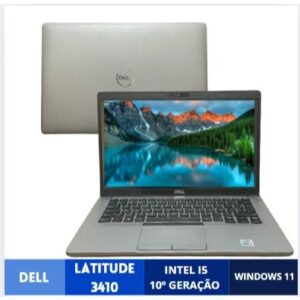 Notebook Dell Latitude 5410 Intel Core I5 10º Geração Memória RAM 8GB DDR4 Armazenamento 256NVME