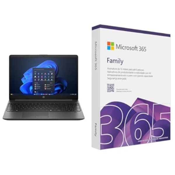 Notebook HP 256R G9 Intel Core i5 13º Geração + Microsoft 365 Family (12 meses) até 6 usuários