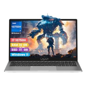 Notebook i7 10750H 32GB RAM 1TB SSD DDR4 Laptop Win11 15.6in
