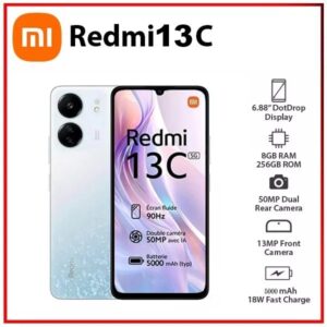 (Novo) Redmi Xiaomi 13C 4G LTE 8GB+256GB Branco (para Tello Mint e Global)
