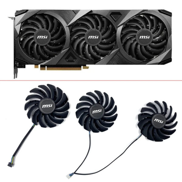 Novo Ventilador GPU De Refrigeração RTX3060 3070 3080 3090 Substituição Do Da Placa Gráfica Para MSI Geforce RTX 3060 Ti