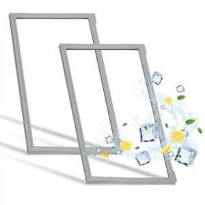 Novo W10830274 Gaxetas de porta francesa de geladeira compatíveis com Whirlpool Maytag Kitchen Aid Jenn, material de borracha EPDM juntas de porta de geladeira substituem AP6027236, W10294127