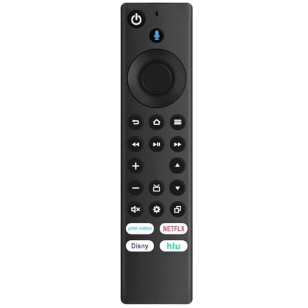 NTQinParts Controle remoto de substituição para TV de voz Hisense 43QD6QF 109.2 cm, 50QD6QF 127.0 cm, 55QD6QF 139.7 cm QD6 Series QLED 4K UHD Smart TV (modelo 2025)