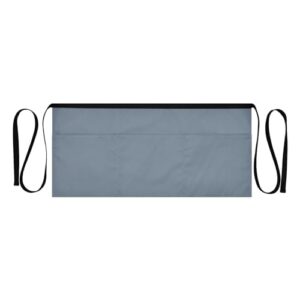 ODAWA Aventais rosa choque garçom servindo aventais curtos restaurante garçom, 30 cm, Cinza ardósia, Tamanho Único