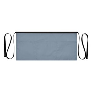 ODAWA Aventais Violeta Mineral Aventais de Servidor com 3 Bolsos Avental de Cintura para Adultos 64 x 29 cm, Cinza ardósia claro, Tamanho Único