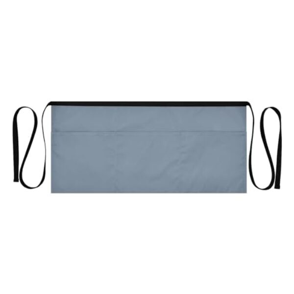ODAWA Aventais Violeta Mineral Aventais de Servidor com 3 Bolsos Avental de Cintura para Adultos 64 x 29 cm, Cinza ardósia claro, Tamanho Único