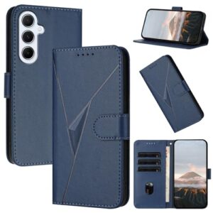 Oduio Capa carteira para Samsung Galaxy A36 5G/A56 5G de 6,7 polegadas, capa flip magnética de couro PU com suporte para cartão, capa protetora à prova de choque para celular Galaxy A36/ A56 5G, azul