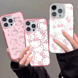 Olá Kitty Caso Para Samsung Galaxy A17 A07 A56 A55 A06 A16 A06 A15 A54 A35 A34 5G 4G Telefone Embalagem À Prova De Choqu