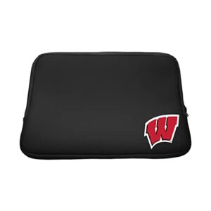 OTM Essentials Capa preta para laptop University of Wisconsin, Classic V1 - 13 polegadas