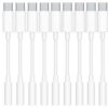 Pacote com 10 adaptadores de áudio USB para conector de 3,5 mm, adaptador de fone de ouvido para USB C compatível com iPhone 17/16/15 séries, Samsung Galaxy S25, S24, S23 Ultra, Note 20, iPad Pro
