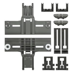 Pacote com 10 prateleiras superiores para lava-louças, W10350375 ajustador de prateleira superior de lava-louças, ajustador de rack, posicionador de braço, clipe de parada, trava de clipe