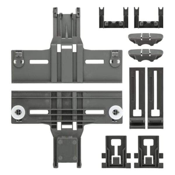 Pacote com 10 prateleiras superiores para lava-louças, W10350375 ajustador de prateleira superior de lava-louças, ajustador de rack, posicionador de braço, clipe de parada, trava de clipe