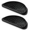 Pacote com 2 bandejas coletoras de silicone para geladeira – Tapete universal para dispensador de água e gelo, almofada de gotejamento reutilizável antiderramamento para Whirlpool, Samsung, LG