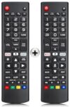 (Pacote com 2) Controle remoto de substituição para LG Smart TV, controle remoto universal para LG todos os modelos LED LCD OLED HDTV 3D Smart TVs AKB75095307 AKB74915305 AKB75375604 AKB73715608