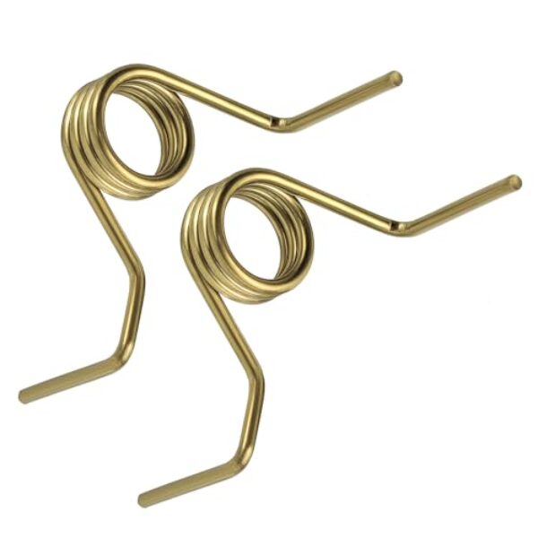 Pacote com 2 molas de porta francesas DA81-01346A DA81-01345B atualizadas, revestimento aprimorado para durabilidade, peças de reposição adequadas para geladeiras Sam-sun* RF267HERS RF267AFWP