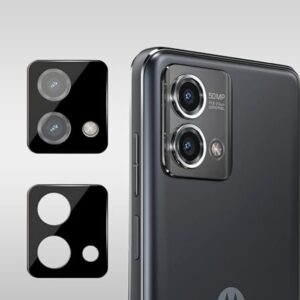 Pacote com 2 protetores de lente de câmera para Moto G Stylus 2023 Acessórios de proteção de tela de lente de câmera de vidro temperado 9H, proteção inquebrável, antiarranhões, transparente