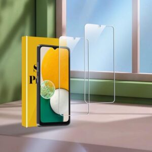 Pacote com 2 protetores de tela compatíveis com Galaxy A13 5G, compatível com capa de telefone Ultra Accessories Protector de Pantalla compatível com Galaxy A13 5G