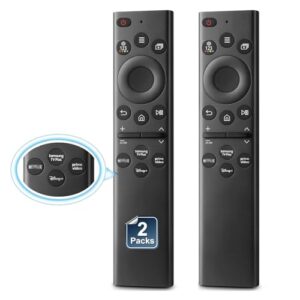 [Pacote com 2] Substituição para Samsung TV Remote, BN59-01385A para 2018-2025 Todas as séries Samsung Smart TV: Neo, OLED, QLED, Crystal UHD, Moldura, Serif, Terraço, Sero, Micro LED, Monitor
