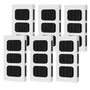 Pacote com 6 filtros de ar de geladeira de substituição para PAULTRA2, compatível com Frigidaire PAULTRA2 Pure Air Ultra 2, Pure Air Ultra II, Pureair Ultra II e Electrolux Part 242047805, 5303918847