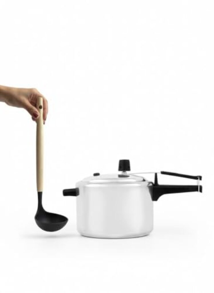 Panela De Pressão Alumínio Polida 4,5l + Concha Cozinha